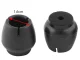 Silicone Chair Leg Caps with Felt 12-16mm, Black, 16 pcs
