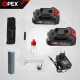 OPEX TOOLS OPX28035 3-in-1 Cordless Garden Tool Set: 6\" Chainsaw, Pruner, Telescopic Pole, 2x 21V 1.5Ah