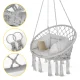 4Fizjo BOHO Garden Swing with Cushion, Grey