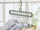 Multifunctional wardrobe hanger organizer, 2 pcs, green