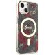 Guess iPhone 14 Plus Case Flower MagSafe, Green