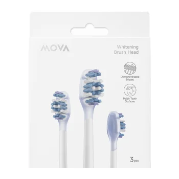 MOVA Replacement Brush Heads for Fresh 20 / Sensus Fresh 10 (3 pcs), ABH2-WH
