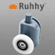 Ruhhy Bottom Roller for Shower Cabin, 23 mm
