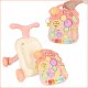 Musical Baby Push and Pull Walker with Table, 36x40x43 cm