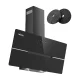 IsEasy TV5290D4-CC-I2 Cooker Hood 89.5 cm, Black