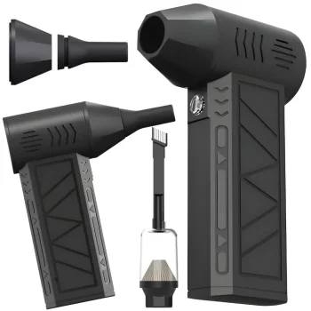 Cordless 2-in-1 Air Duster and Vacuum for Electronics 80000 RPM