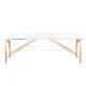 Folding massage table WOOD COMFORT 2 sections, white