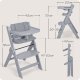 Nukido Timo Wooden High Chair, Adjustable & Foldable for Babies and Toddlers