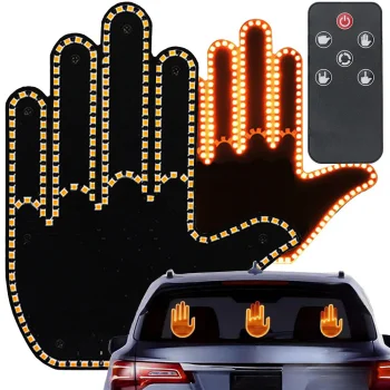 LED Gesture Light for Car Rear Window with Remote Control