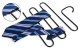 Multi-Layer Trousers Hanger for 5 Pairs AG17B, Black