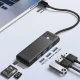 Orico PAPW3AT-U3 USB Hub with 3x USB-A 3.0 and microSD/SD Card Reader, 1m, Black
