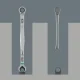 Combination Ratchet Wrench Wera 6007 Joker 10, 10 mm, 209 mm, Silver