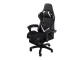 Gaming and Office Chair with Retractable Footrest, Black
