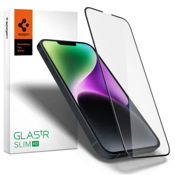 Spigen Glass FC Tempered Glass for iPhone 13 Pro Max / 14 Plus Black
