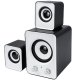 USB Powered 2.1 Computer Speakers with Subwoofer, 11W, White