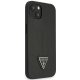Guess Saffiano Triangle Logo Case for iPhone 14 Plus - Black