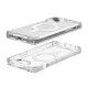 Apple iPhone 15 Plus 6.7\'\' UAG Plyo MagSafe Hard Case Cover, Transparent and White