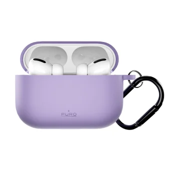 Puro Icon AirPods Pro 3 Case with Carabiner, Purple