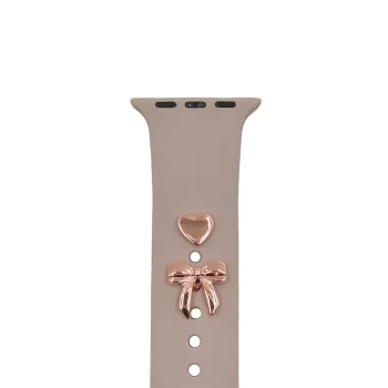 TFO Pin Charms Watch Strap Charm Set Bow, Rose Gold (2 pcs)
