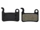 Bicycle Disc Brake Pads Set with Mounting Spring, Black