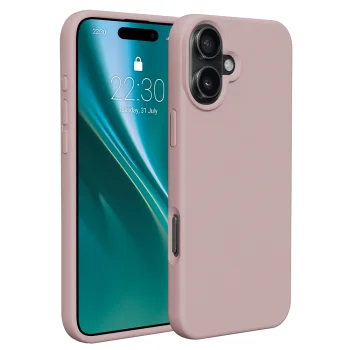 Etteri Silicone Case for iPhone 16 Plus, Light Pink