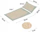 NEO Sport NS-902 Acupressure Acupuncture Massage Mat Set with Pillow, 70x44cm, Green/Gold