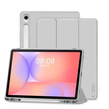 Tech-Protect SmartCase Pen Case for Samsung Galaxy Tab S9 / S9 FE / S10 FE / S10 Lite, Gray