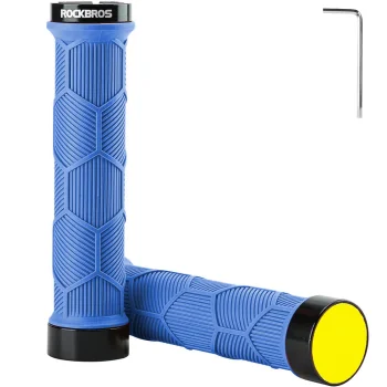 Rockbros Bicycle Grips with Reflector, Blue