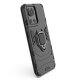 Ring Armor Hybrid Case with Magnetic Holder for OnePlus Ace, Black