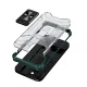 Crystal Ring Case Rugged Kickstand Cover for iPhone 13 mini, Green