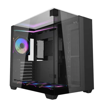 Darkflash TH285 PC Case with 4 Fans, Black