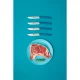 Berkel 4-Piece Steak Knife Set 11 cm, Petrol Blue