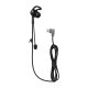 Ejeas HIFI-R7 In-Ear Headphones for Referees with Type-C, Black
