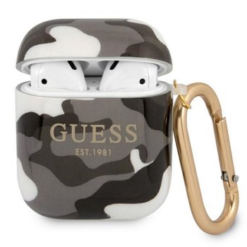 Guess AirPods Cover Camouflage Black