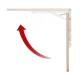 Maclean MC-128 WD Folding Shelf / Table, 100x40cm, Light Wood