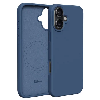 Etteri Silicone Mag Case for Apple iPhone 16 Plus (6.7"), Dark Blue