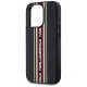 Karl Lagerfeld iPhone 15 Pro Max Case Saffiano Athleisure Stripes Cord, Red