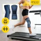 Elastingas kelio įtvaras 4FIZJO S, juodas su mėlyna