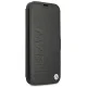 BMW Signature Genuine Leather Book Case for iPhone 13 mini, Black