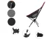 Folding Camping and Fishing Chair Black-Red