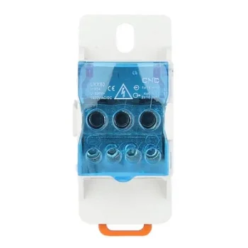 Unipolar Junction Box 80A DIN Rail Distribution Block