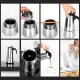 Italian Style Stainless Steel Moka Pot Coffee Maker, 300ml, 6 Cups