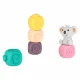 Soft Sensory Educational Stacking Pyramid and Blocks Set, 13 Pieces