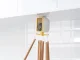 Rotating Kitchen Hanger with 6 Hooks and Container, Self-Adhesive