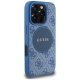 Guess iPhone 16 Pro Max Case 4G Circle with Classic Logo MagSafe, Blue