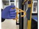 Contactless hygienic handle for public transport, black or red