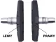 V-Brake Bicycle Brake Pads with Thread, Black