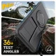 Magnetic Case for Samsung Galaxy S26 Ultra with 360° Metal Ring and Camera Cover - Black