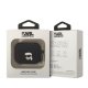 Karl Lagerfeld KLAPRUNIKK AirPods Pro cover black/black Silicone Karl Head 3D