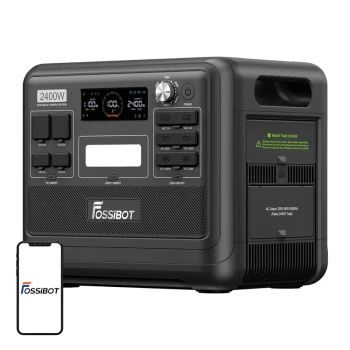 Fossibot F2400BL 2400W 2048Wh Power Station, Black